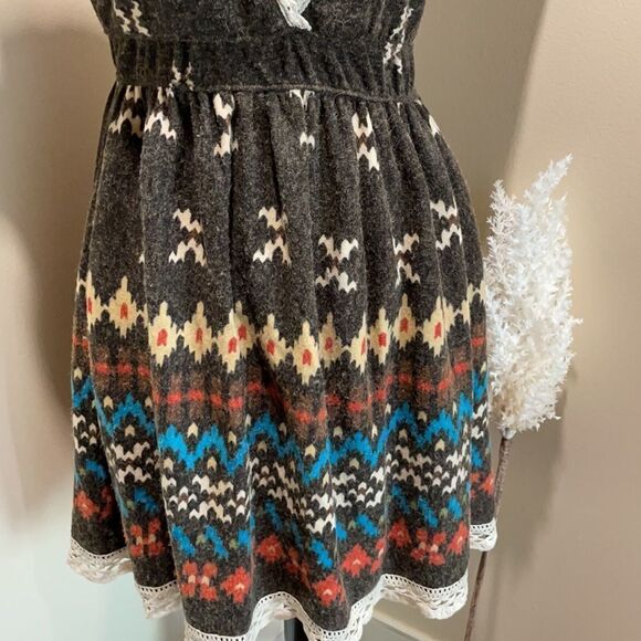 🌻 Hazel by Anthropologie | V-Neck Plunge Tunic Mini Dress, Size S - Picture 5 of 9